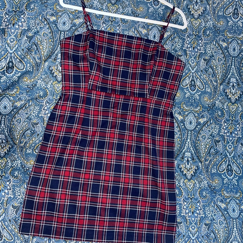 Y2k plaid Mini Dress
